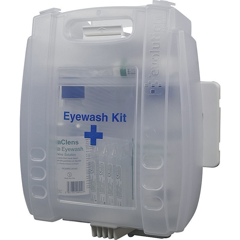 Evolution Plus Eye Wash Kit - 2x500ml with 8 Eye Wash Pods (Without Mirror)