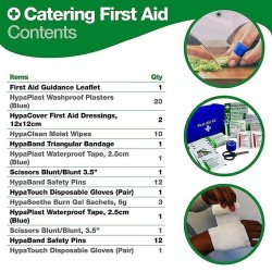 Small Compact Catering First Aid Kit - Blue