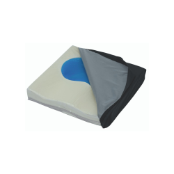Alerta Gel-Visco Cushion, Contoured Viscoelastic Foam with Dual-Density SensaGel Suppor
