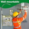 Electric Shock Rescue Hook with Poster and Sign