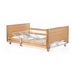 Alerta Lomond Bariatric Bed, Walnut Finish, 120cm Wide Profiling Bed for Bariatric Care