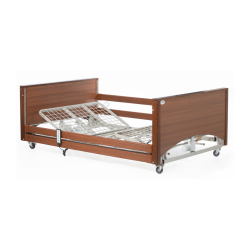 Alerta Lomond Bariatric Bed, Oak Finish, 120cm Wide Profiling Bed for Bariatric Care