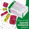 HypaPlast Children's Washproof Plasters - Assorted (Pack of 100)