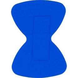 HypaPlast Blue Metal Detectable Catering Plasters - Fingertip (Pack of 100)