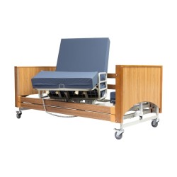 Alerta Lomond Rotate-Stand-Up Bed, Oak, Profiling Bed with Powered Rotation for Assisted Standing
