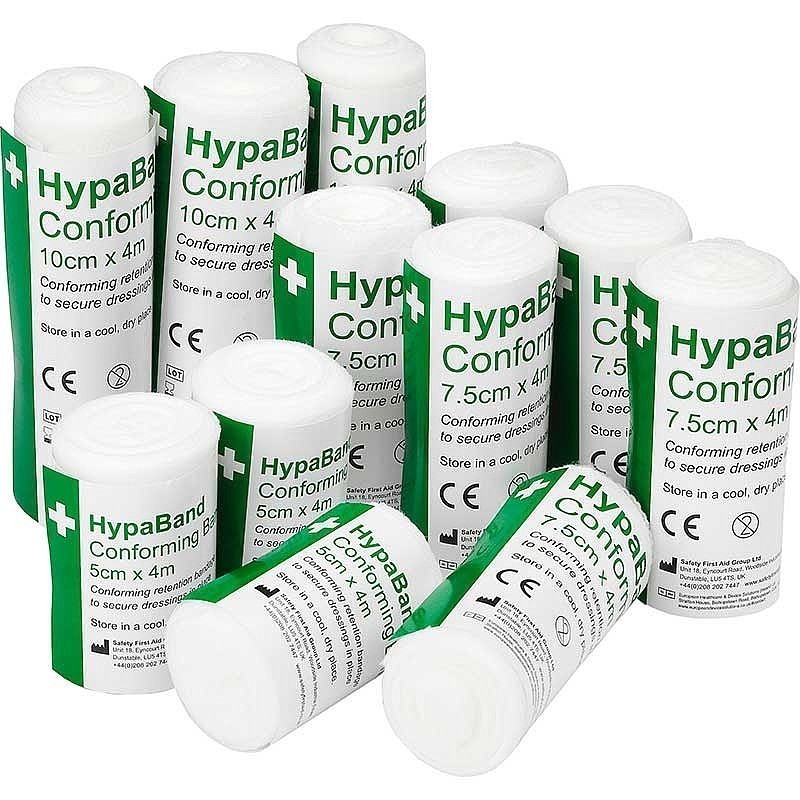 HypaBand Stretchy Conforming Bandages - Assorted Sizes (Pack of 12)