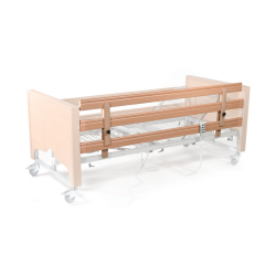 Lomond Single High Side Rail, Oak or Walnut, for Added Bed Safety and Support