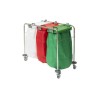 Alerta Laundry Cart, Steel Frame, Easy-Glide Castors, Colour-Coded Lids
