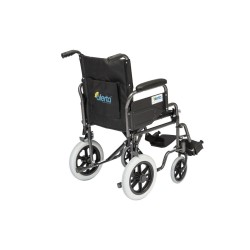 Alerta Car Transit Wheelchair, Crash Tested, Drop-Down Arms, Puncture-Proof Tyres
