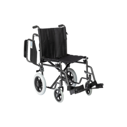 Alerta Car Transit Wheelchair, Crash Tested, Drop-Down Arms, Puncture-Proof Tyres