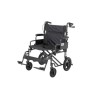 Alerta Car Transit Wide Heavy-Duty Aluminium Wheelchair, Puncture-Proof Tyres, 182kg Capacity