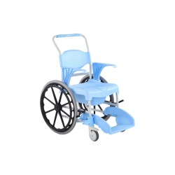 Alerta Aqua Shower Commode Chair, Self-Propelled, 4-in-1 Transfer, Shower and Toileting Chair