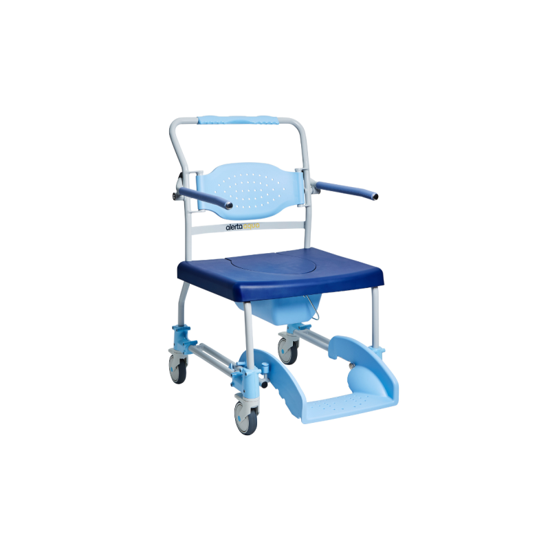 Alerta Aqua Shower Commode Chair, Bariatric, 4-in-1 Transfer, Shower and Toileting Chair