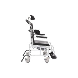 Alerta Aqua Tilt-In-Space Hi-Lo Shower Commode Chair, Height Adjustable, Gas-Assisted Mobility
