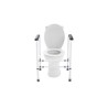 Alerta Portable Toilet Surround, Adjustable Height, Stable Support Frame