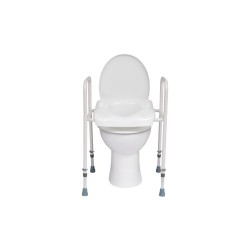 Alerta Toilet Seat Aid, Adjustable Height, Easy-Clean Rotating Seat