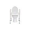 Alerta Toilet Seat Aid, Adjustable Height, Easy-Clean Rotating Seat