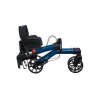 Alerta Four-Wheel Aluminium Dual-Folding Rollator, Lightweight, Quick-Fold, Adjustable Mobility Aid