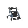 Alerta Aluminium Lightweight 2-in-1 Wheelchair Rollator, Hybrid Mobility, Convertible Design, Comfort-Focused