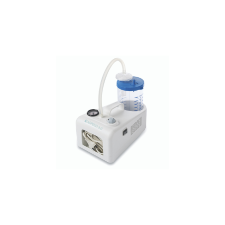 3A Professional Aspirator Single Pump, Compact Medical Suction Unit with 1000ml Jar and Accessories