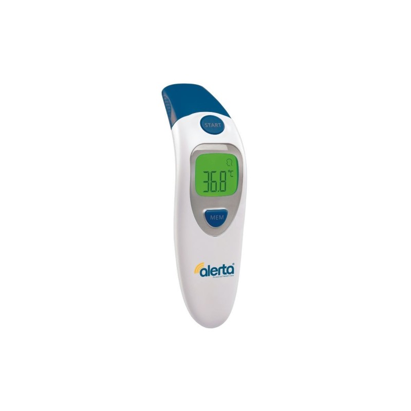 Alerta Digital Non-Contact Forehead & Ear Thermometer, Instant, Hygienic, Dual-Mode Temperature Readings