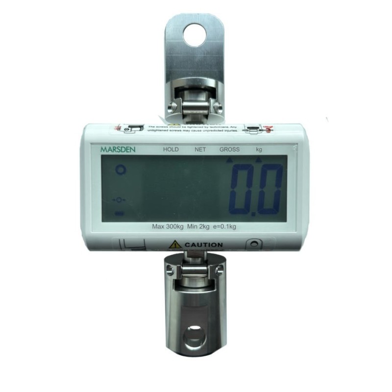 Marsden MHS-2710 Hoist Weighing Scale, 300kg Capacity, Compact Digital Attachment with Minimal Height Reduction