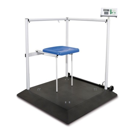 Marsden M-640 Bariatric & Wheelchair Scale, 300kg or 500kg Capacity, Class III Approved with Built-In Chair and Ramps